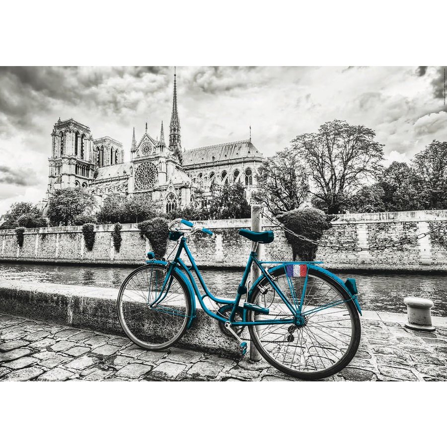 Bike near Notre Dame -  jigsaw puzzle of 500 pieces-2