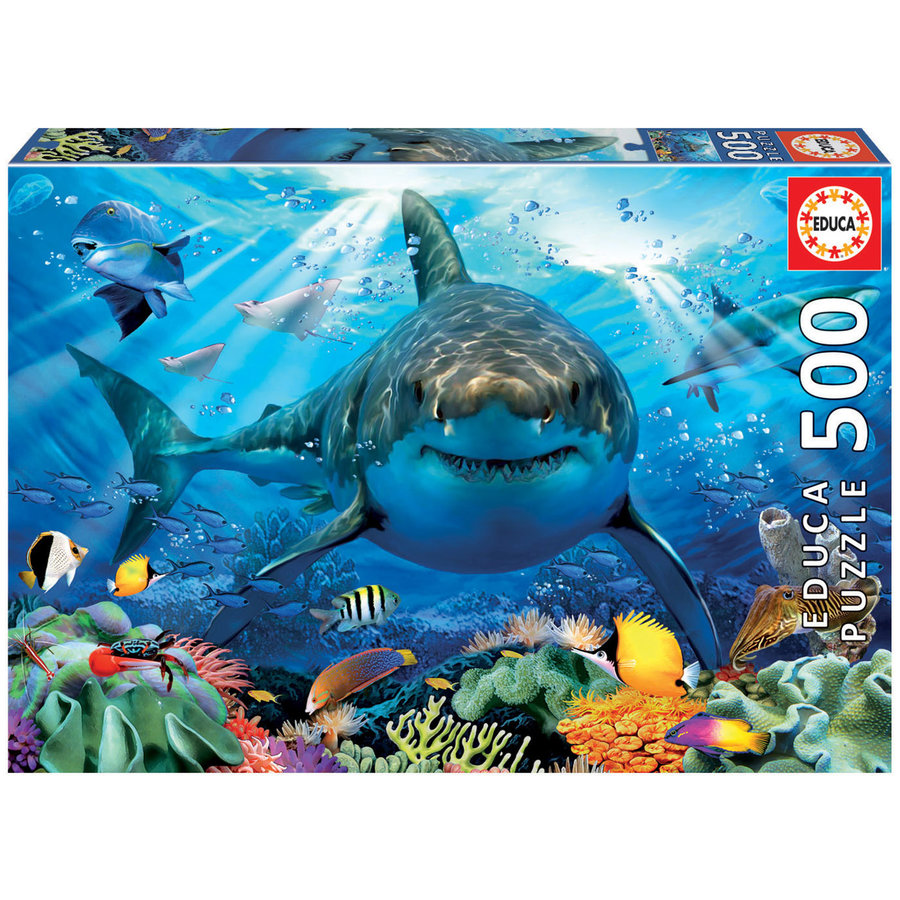 Great White Shark - 500 pieces  -  jigsaw puzzle of 500 pieces-1