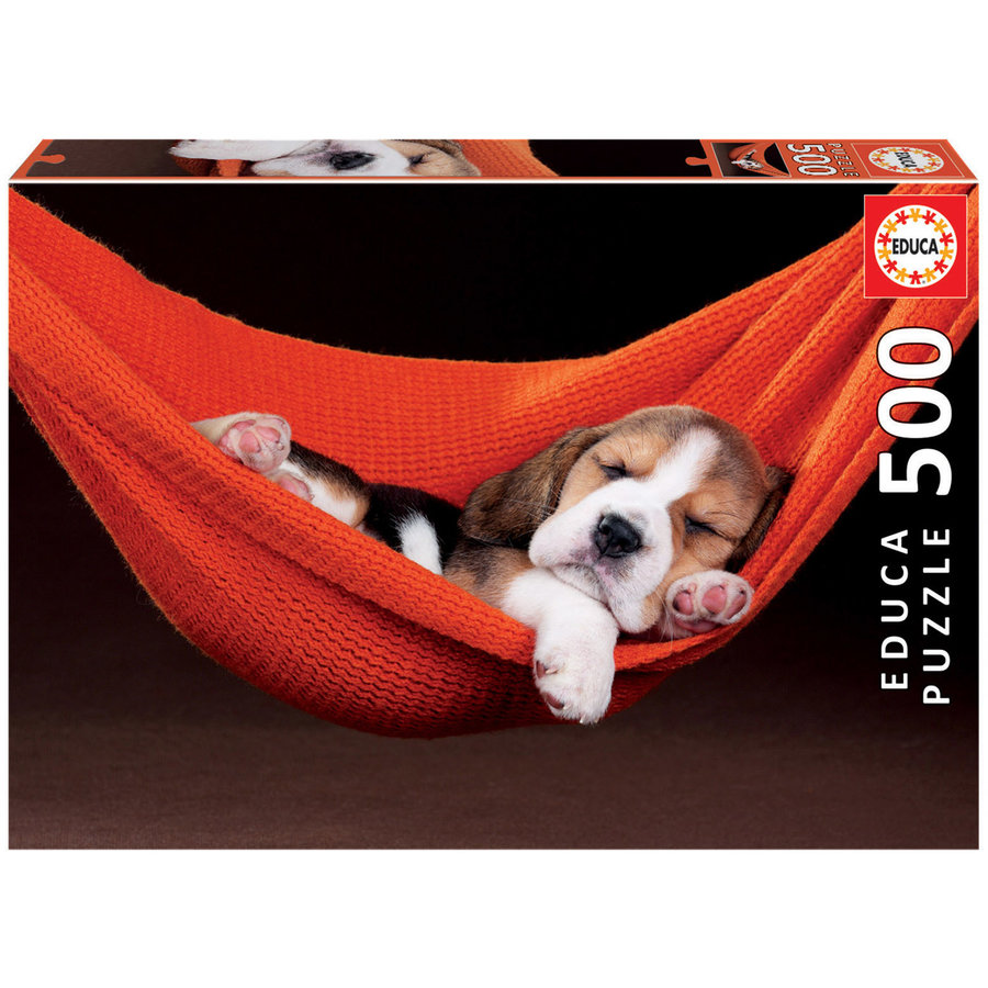 Sleeping in a Hammock - 500 pieces  -  jigsaw puzzle of 500 pieces-1