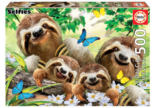  Educa Sloth Family Selfie - 500 pieces 