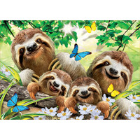 thumb-Sloth Family Selfie - 500 pieces -  jigsaw puzzle of 500 pieces-2