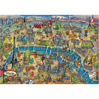 thumb-Paris Map -  jigsaw puzzle of 500 pieces-2