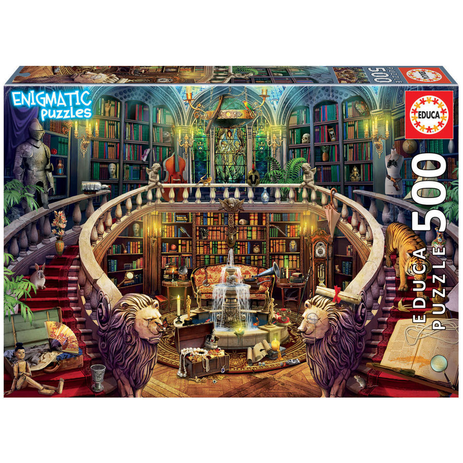Bibliothèque - puzzle de 500 pièces-1