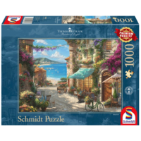 thumb-Café sur la Riviera italienne - 1000 pièces-2