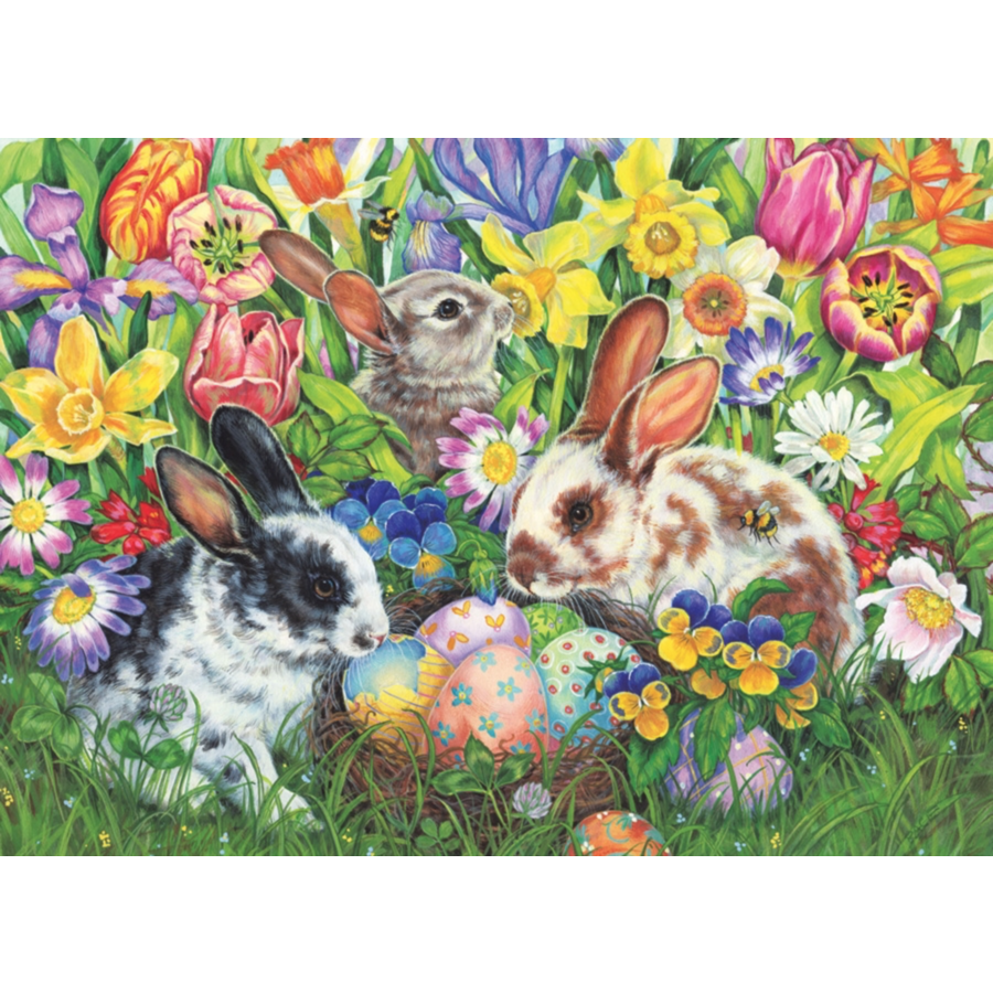 Easter Bunnies - puzzle of 500 pieces-1