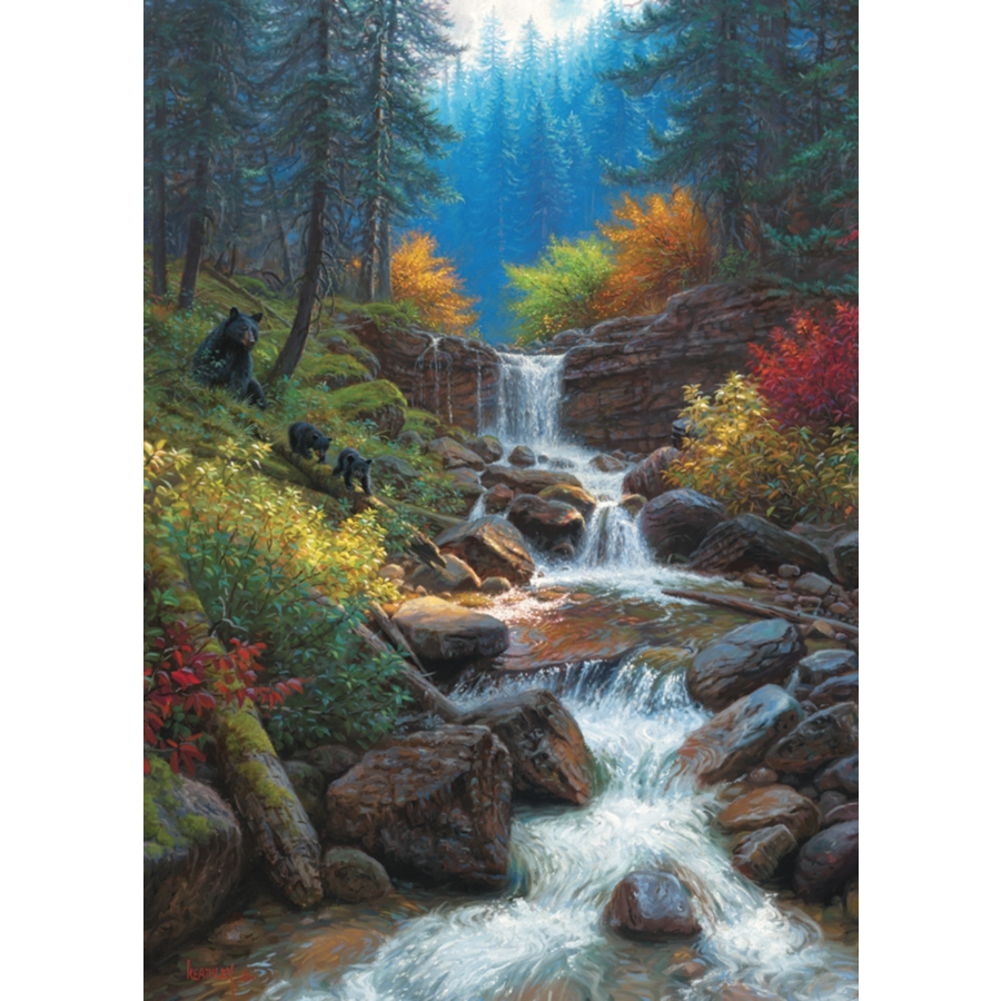 Mountain Cascade - puzzle of 1000 pieces-1