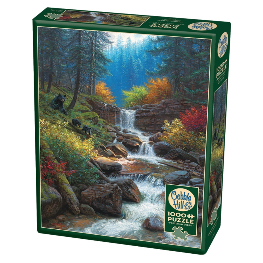 Mountain Cascade - puzzle of 1000 pieces-2