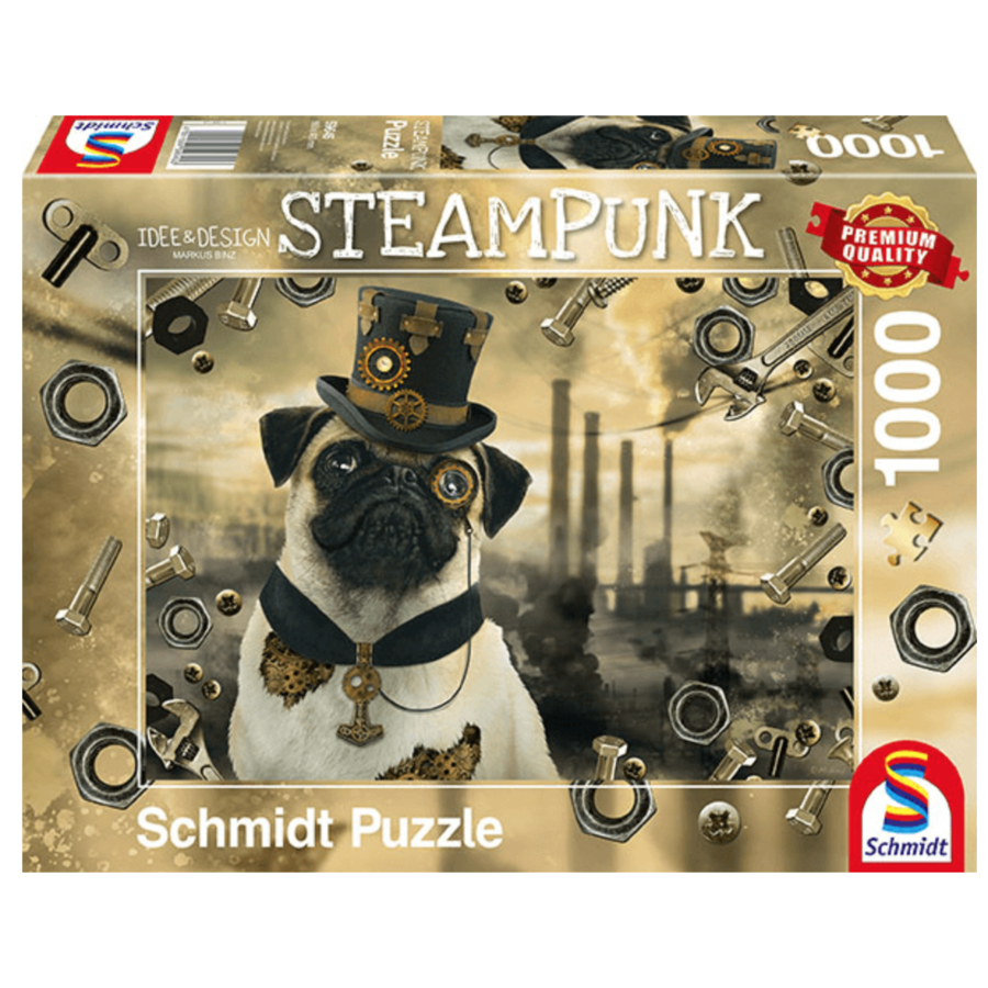 Steampunk Chien - puzzle de 1000 pièces-2