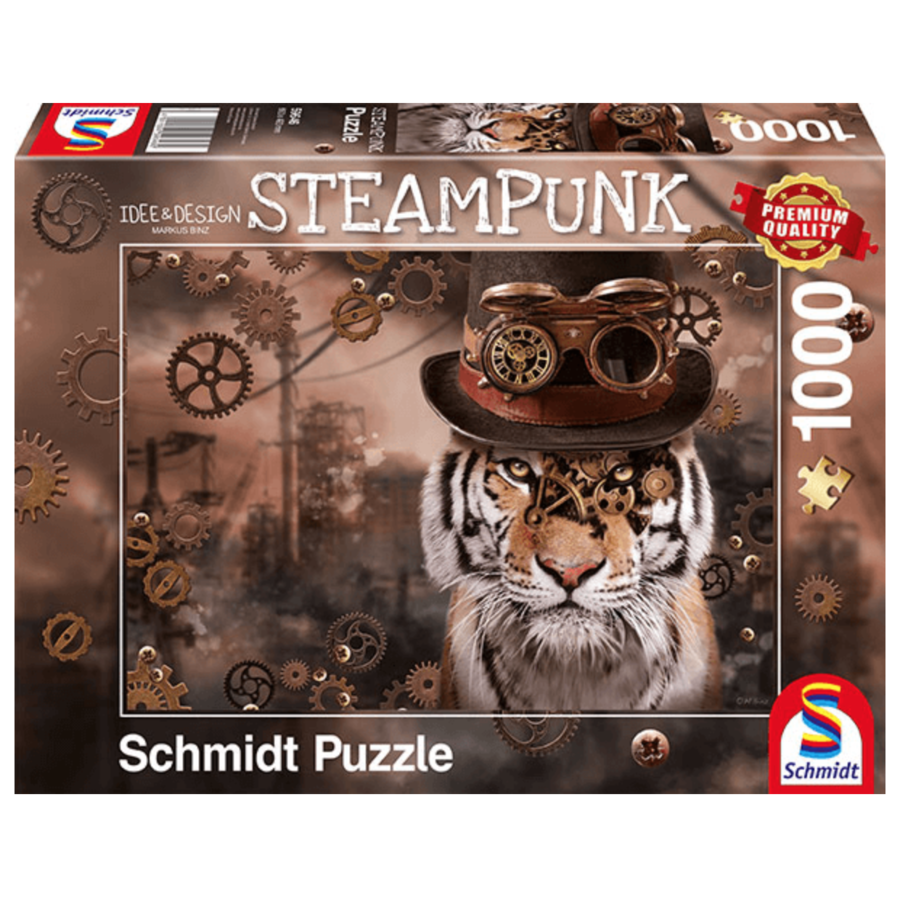 Steampunk Tiger - puzzle of 1000 pieces-2
