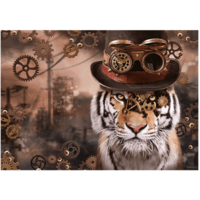 thumb-Steampunk Tigre - puzzle de 1000 pièces-1