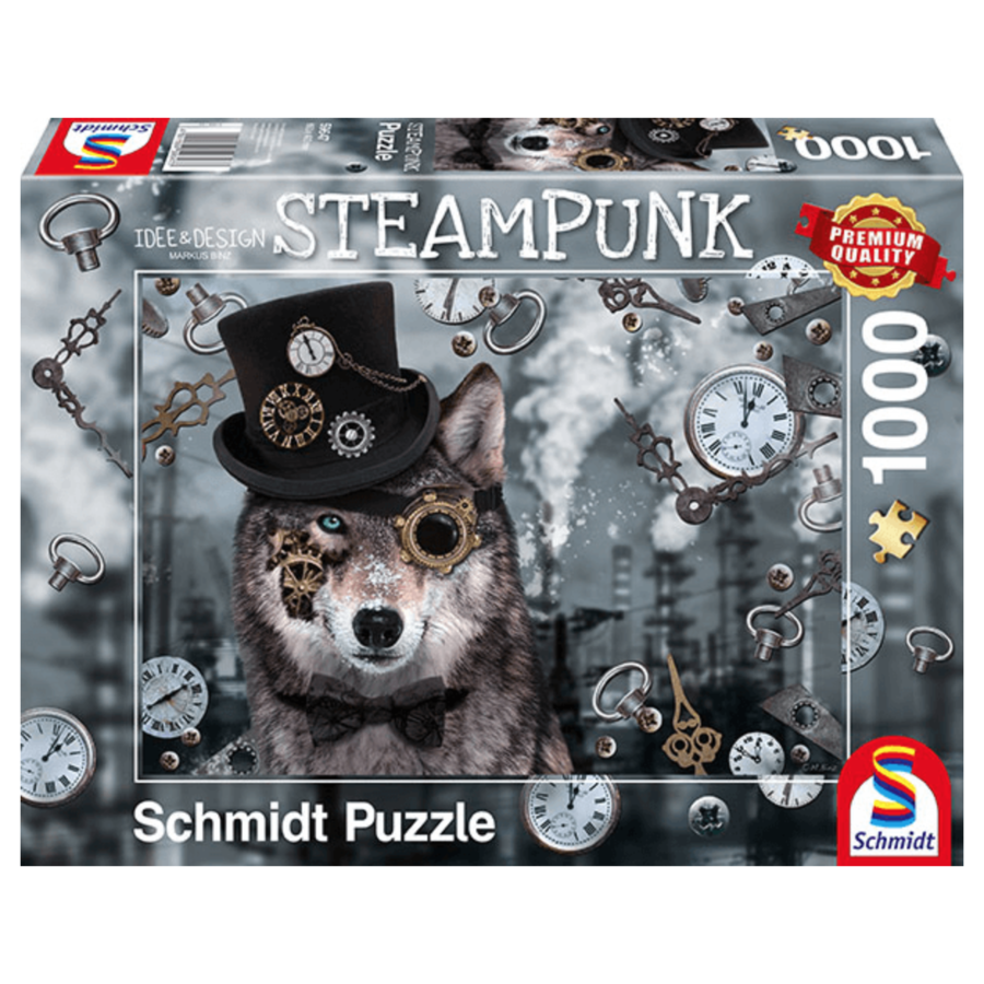 Steampunk Wolf - puzzel van 1000 stukjes-2