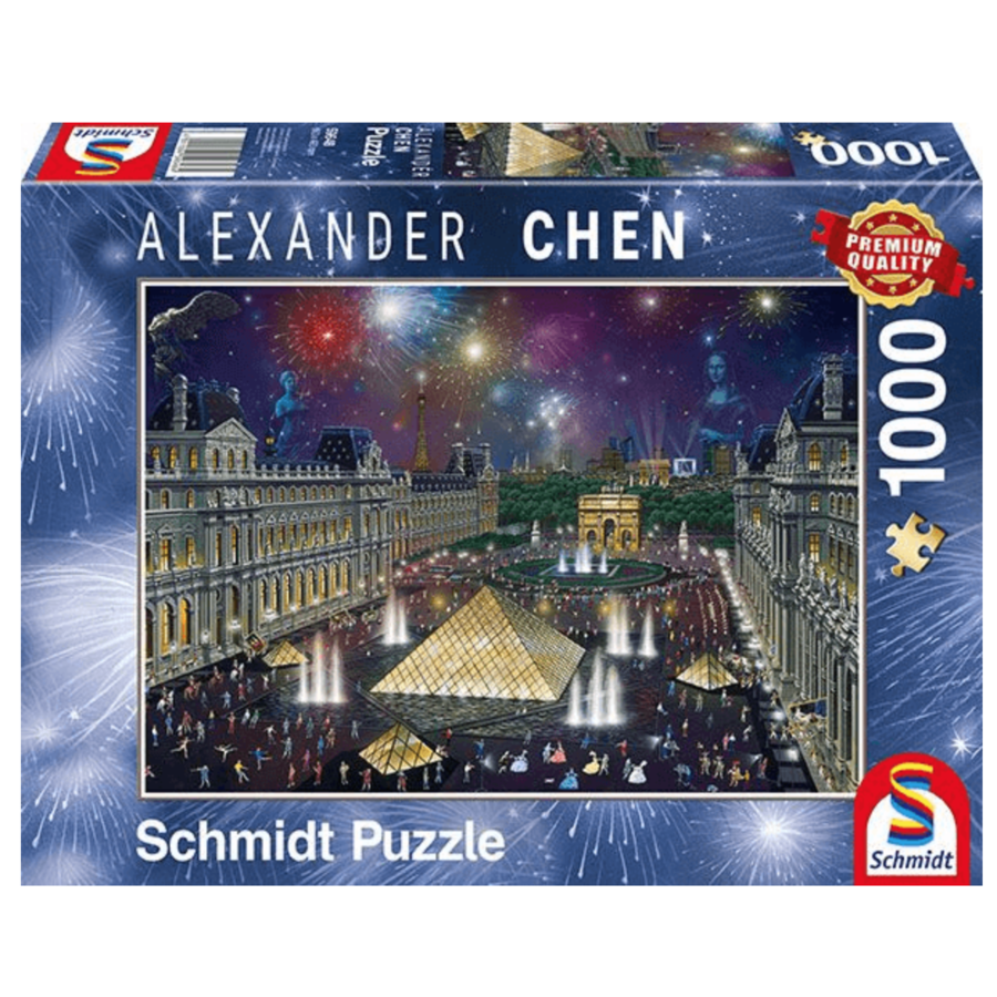 Vuurwerk bij het Louvre - 1000 stukjes-2