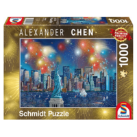 thumb-Fireworks at the Statue of Liberty - 1000 pieces-2