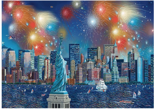  Schmidt Fireworks at the Statue of Liberty - 1000 pieces 