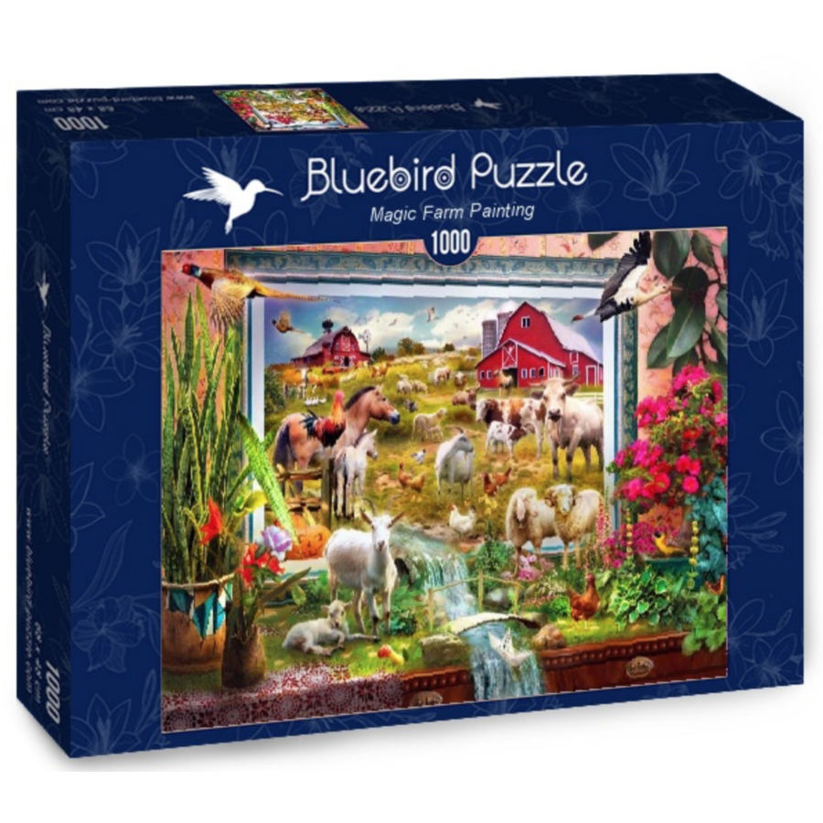 Magic Farm Painting - puzzle of 1000 pieces-2