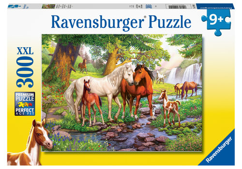  Ravensburger Wild horses by the river - 300 pieces 