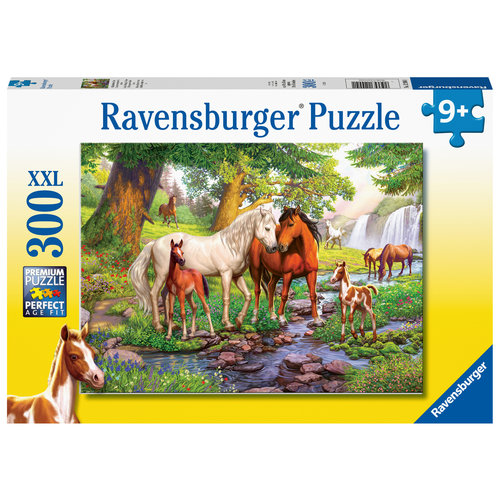  Ravensburger Wild horses by the river - 300 pieces 