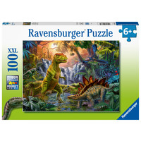 thumb-Oase van dinosauriërs - puzzel van 100 stukjes-2