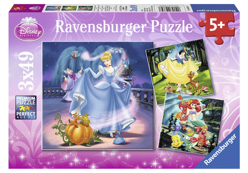  Ravensburger Princesses Disney - 3 x 49 pièces 