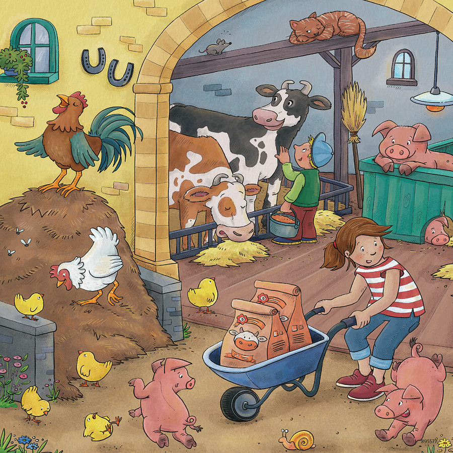 The farm - 3 puzzles of 49 pieces-3