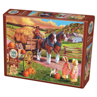thumb-Hay wagon - puzzle of 275 XXL pieces-2