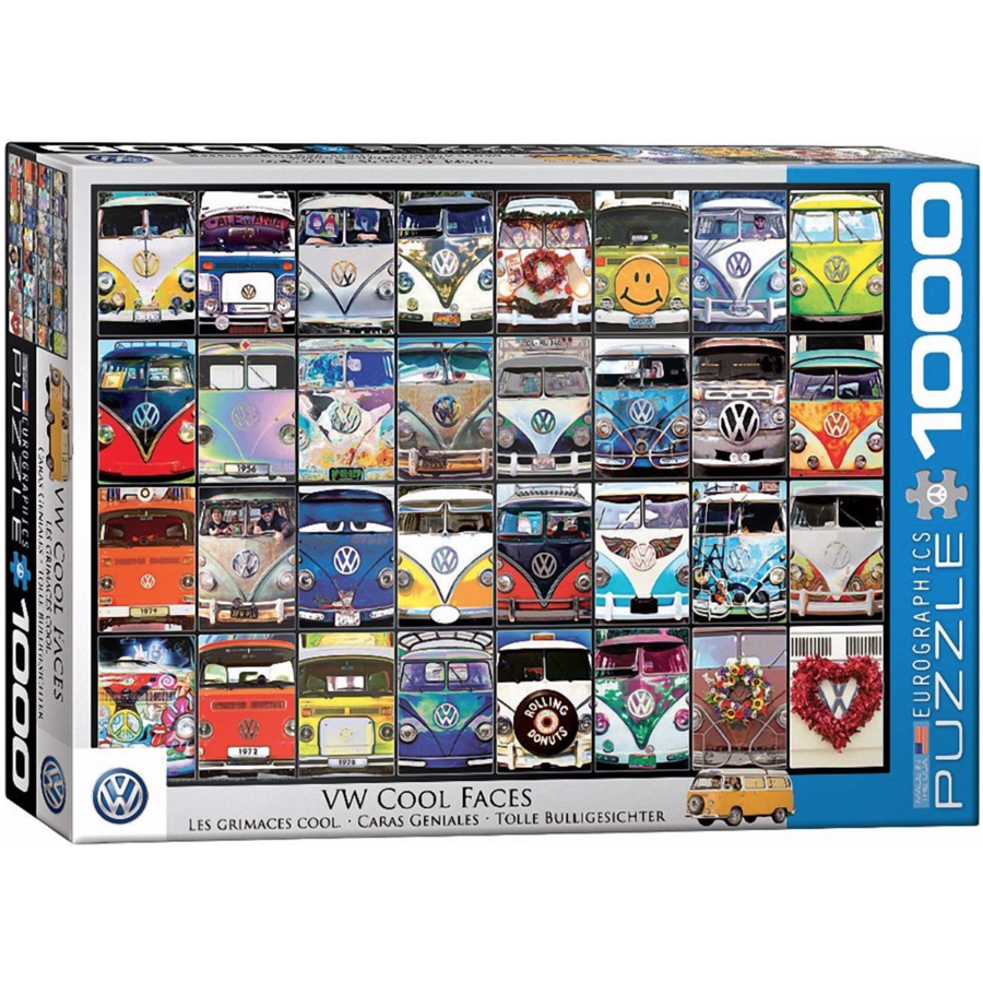 VW Bus - Cool Faces - puzzle de 1000 pièces-1