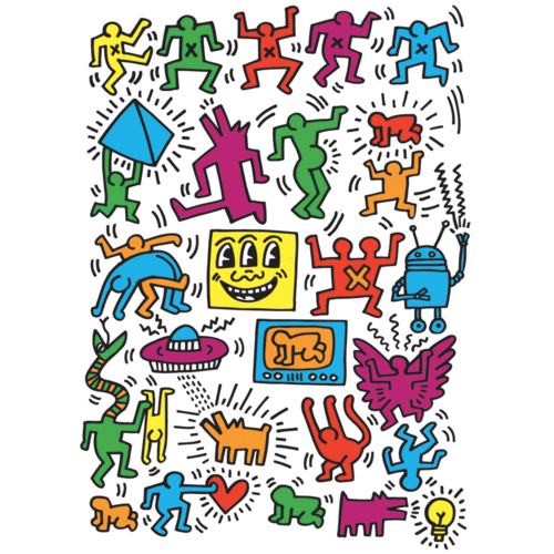  Eurographics Puzzles Keith Haring - Collage - 1000 pièces 