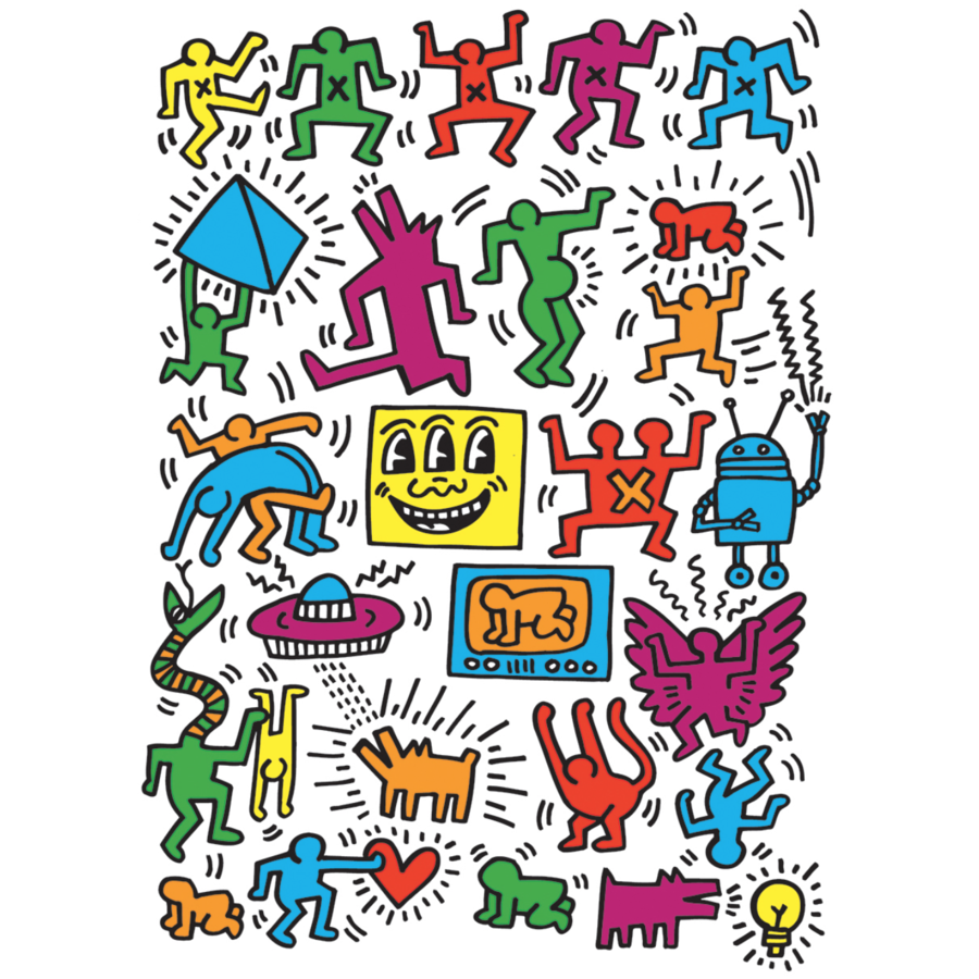 Keith Haring - Collage - puzzle de 1000 pièces-1