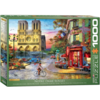 Eurographics Puzzles Zonsondergang bij de Notre Dame de Paris - puzzel van 1000 stukjes