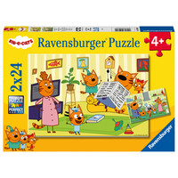 Kid-e-Cats - 2 puzzles of 24 pieces