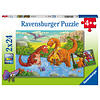 Ravensburger Happy dinosaurs - 2 puzzles of 24 pieces