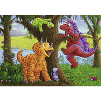 thumb-Happy dinosaurs - 2 puzzles of 24 pieces-2