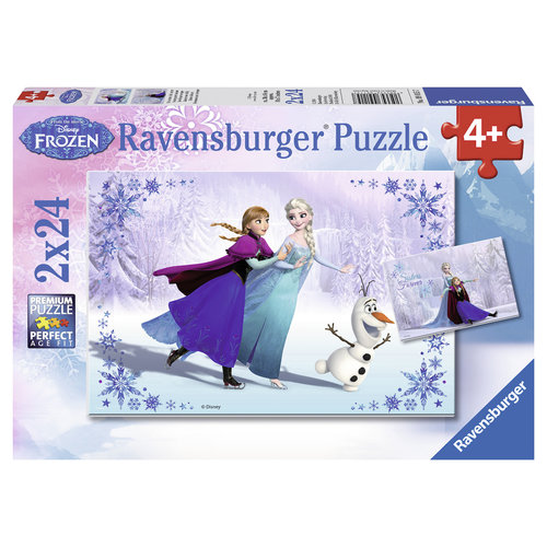  Ravensburger Frozen - 2 x 24 stukjes 