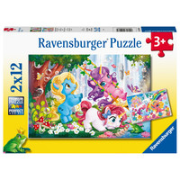 thumb-My Little Pony - 2 puzzles de 12 pièces-1