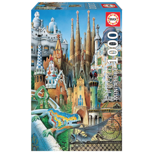  Educa Puzzle miniature - Gaudi Collage - 1000 pièces 