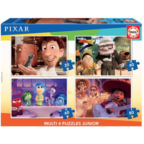  Educa Pixar films - 4 puzzles of 20 / 40 / 60 / 80 pieces 