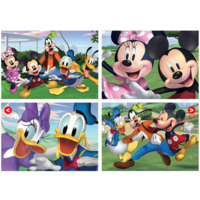 Mickey Mouse et amis  - 4 puzzles of 20 / 40 / 60 / 80 pieces