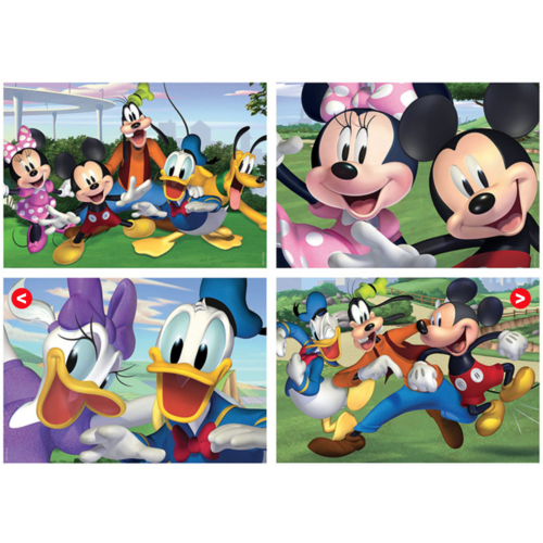  Educa Mickey Mouse et co. - 4 puzzles 20 / 40 / 60 / 80 pièces 