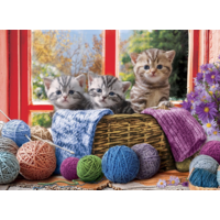 thumb-Knittin' Kittens - puzzle de 500XL pièces-1