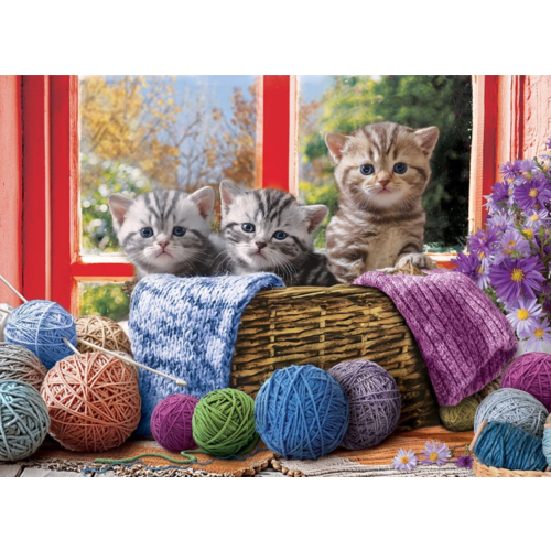  Eurographics Puzzles Knittin' Kittens - 500XL pieces 