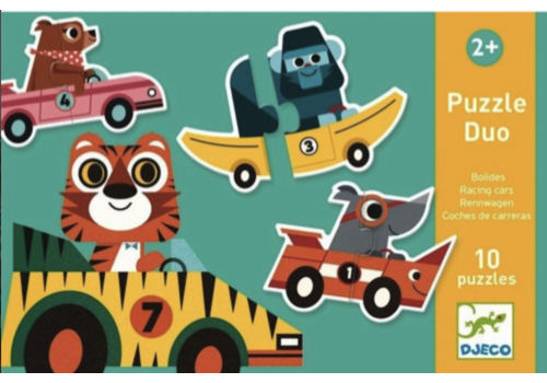  Djeco Puzzel duo - Auto's - 10 x 2 stukjes 