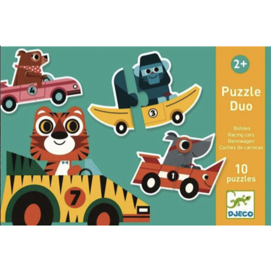 Puzzle duo - Voitures originales - 10 x 2 pièces-1