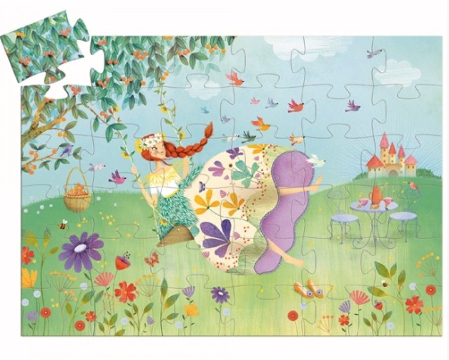 Djeco Princesse du printemps - puzzle de 36 pièces