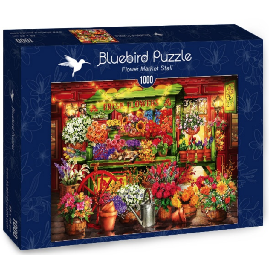 Flower Market Stall  - puzzle of 1000 pieces-2