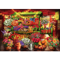 thumb-Flower Market Stall  - puzzle of 1000 pieces-1