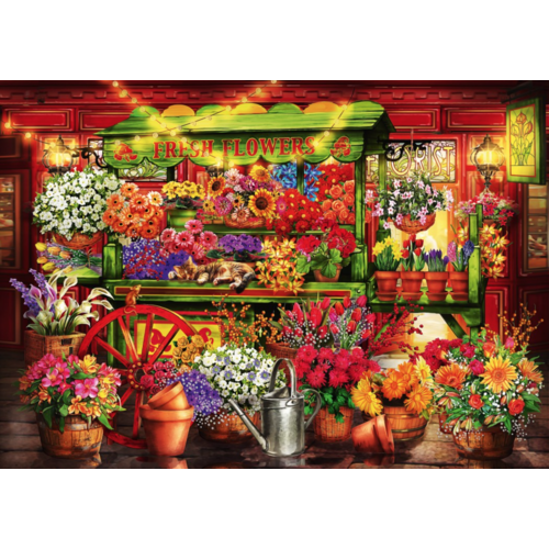  Bluebird Puzzle Flower Market Stall - 1000 pieces 