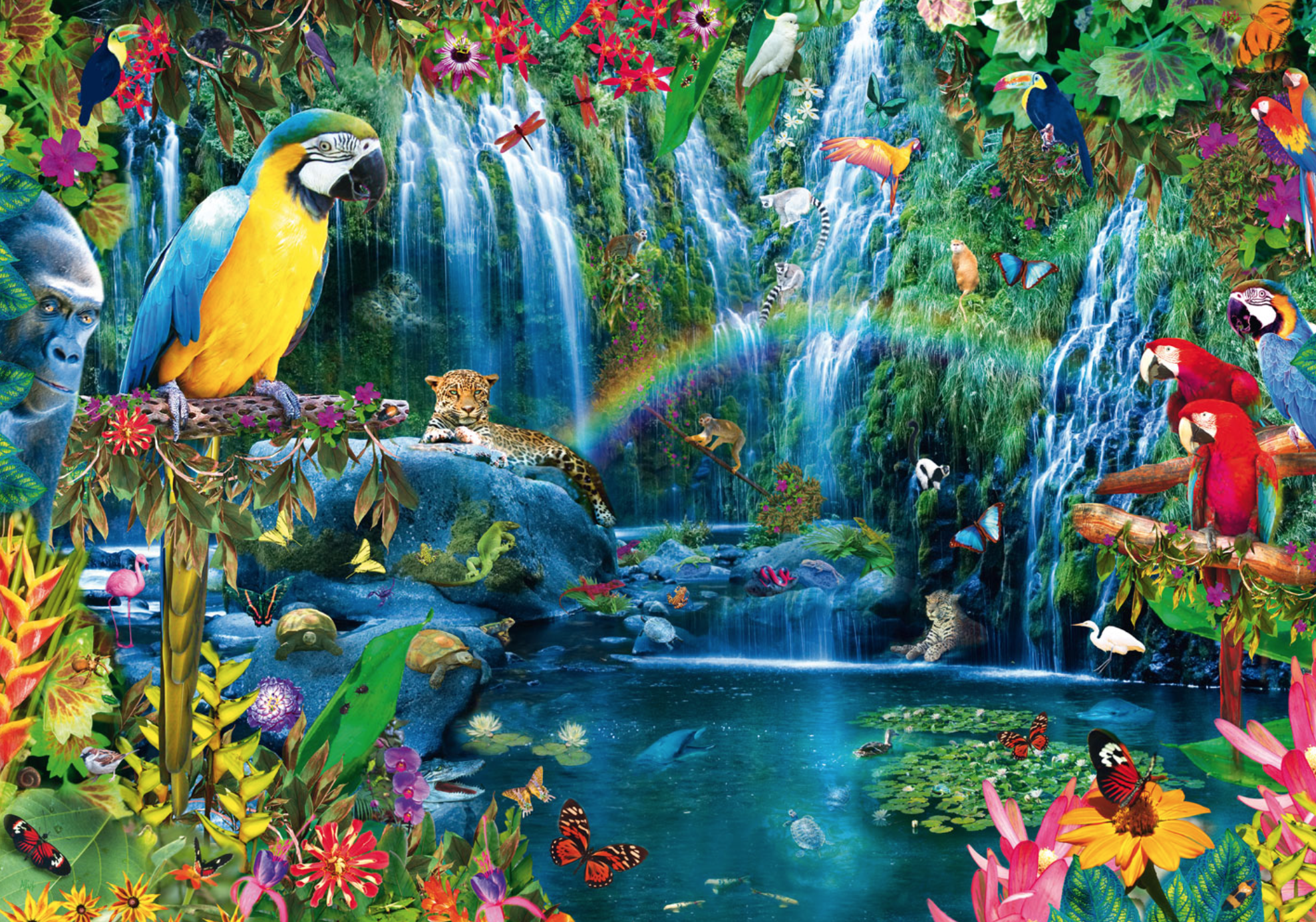 Wooden Jigsaw Puzzle 1000 Pieces, Beautiful Parrot