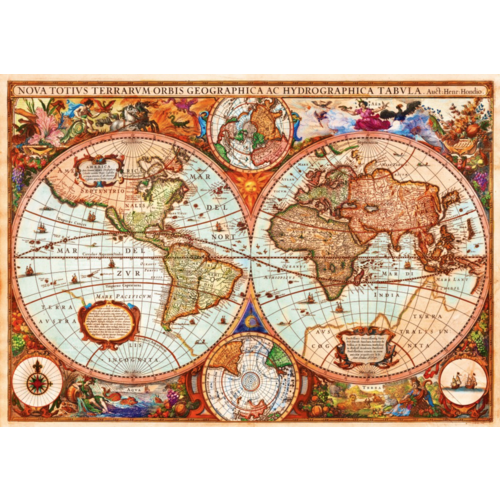  Bluebird Puzzle Vintage map - 1000 pieces 