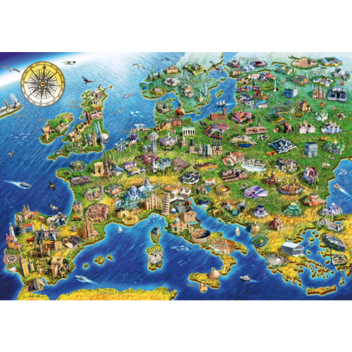  Bluebird Puzzle European Landmarks - 1000 pieces 
