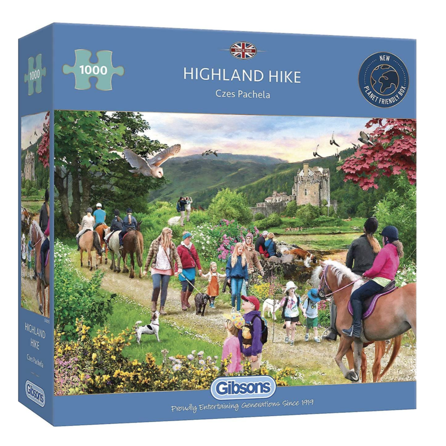 Promenade dans les Highlands écossais  - puzzle de 1000 pièces-1